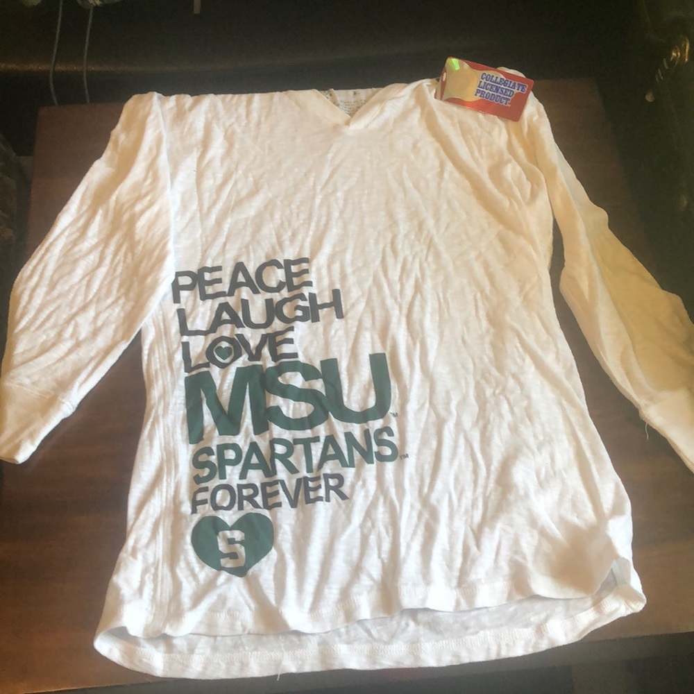 Michigan state 3/4 shirt with hood